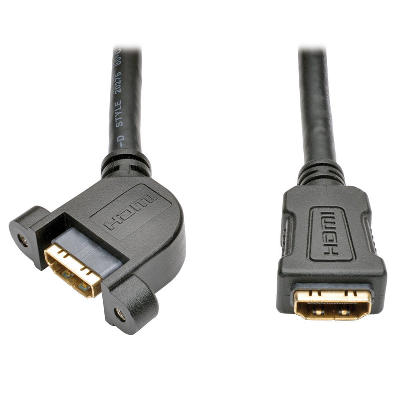 TRIPP LITE P569-001-FF-APM Hi-Speed HDMI Cable with Ethernet Video & Audio Panel Mount F/F 1' 1 ft. + Female HDMI - LeoForward Australia