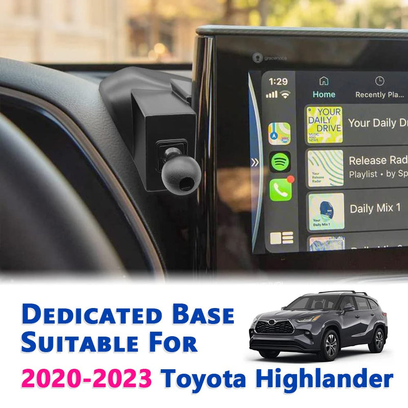  [AUSTRALIA] - JOCUNDLY Car Phone Mount for 2020-2023 Toyota Highlander [Thick Case Friendly] Mobile Phone Holder Cell Navigation Bracket Air Vent Auto Accessories Cradles, All Phones