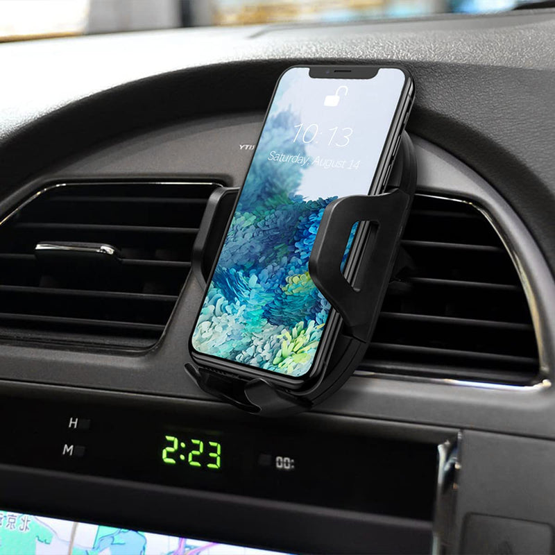  [AUSTRALIA] - Phone Mount for Car, 360°Rotatable Car Phone Holder for Dashboard Windshield Air Vent, Compatible with iPhone 12/11/Pro, Samsung and More, Universal Cell Phone Holder with Clip and Suction Cup