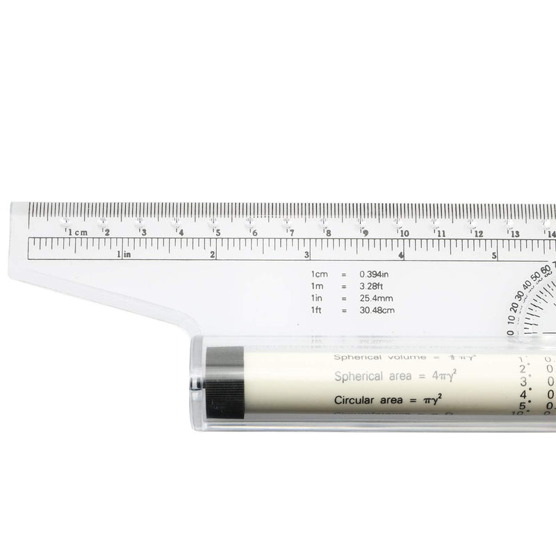  [AUSTRALIA] - PSCCO Rolling Parallel Ruler Balancing Scale Multi-Purpose Parallel Ruler Drawing Measuring Tool 30cm