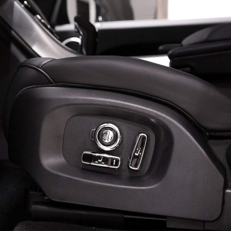  [AUSTRALIA] - YIWANG ABS 8 Pcs Seat Adjustment Button Trim Cover Accessories for Land Rover Discovery Sport EVOQUE Vogue Velar Discovery 5,for Jaguar XE/XF F-Pace