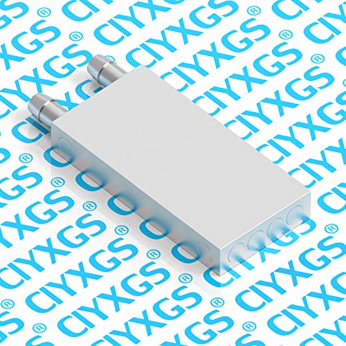  [AUSTRALIA] - Clyxgs Aluminum Water Cooling Block,Liquid Cold Water Plate Heat Sink Water-Cooled Exchanger Head semiconductor Refrigeration Sheet CPU Graphics Radiator Heatsink Endothermic Head (40 x 80 x 12mm)2pcs