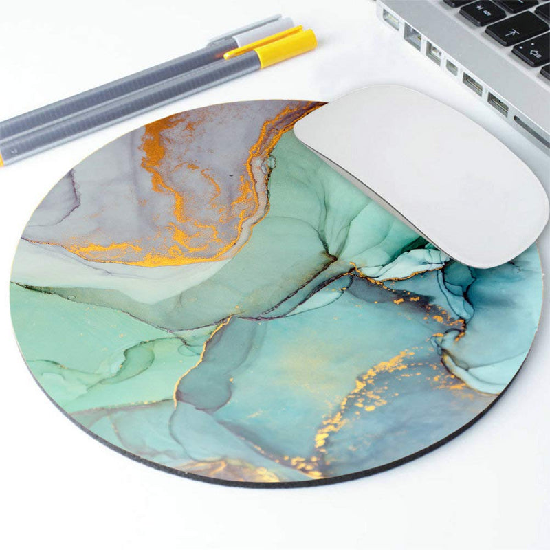  [AUSTRALIA] - Amcove Office Desk Accessories, Colorful Abstract Painting Background Mouse pad, Abstract Paint Art Marble Mouse Pad, Office Decor for Men Women, Office Gifts, Desk Decor,Round Mousepad