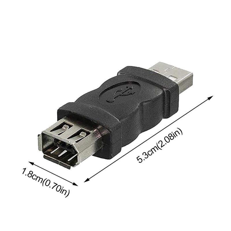  [AUSTRALIA] - LBSC 2 Pieces Firewire IEEE 1394 6 Pin USB Adapter Firewire to USB Converter for Printer, Digital Camera, PDA, Hard Disk,Scanner