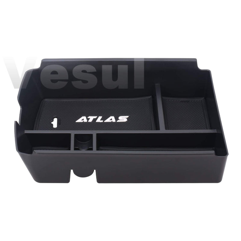 Vesul Center Console Armrest Storage Box Fit for VW Volkswagen Atlas 2018 2019 2020 2021 ABS Tray Insert Organizer Glove Pallet - LeoForward Australia
