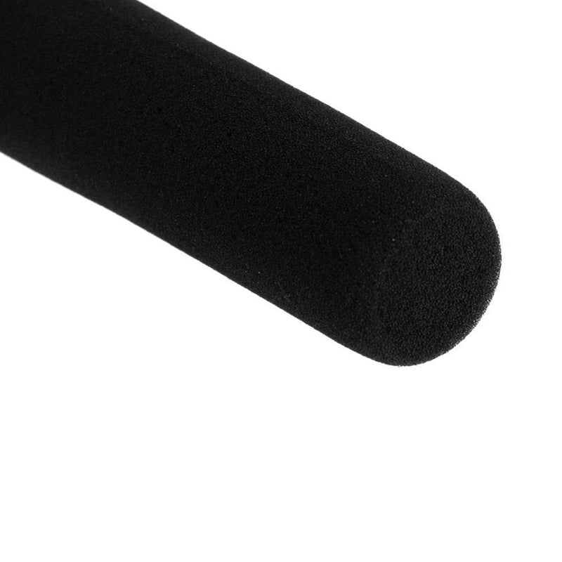  [AUSTRALIA] - AKOAK 1pc x 12 cm Black Camera Microphone Windscreen Soft Foam Mic Cover Sponge for Shotgun Microphones for Audio-Technica, Azden, Ikegami, Panasonic, Schoeps, Shure, Sennheiser & Sony Mics