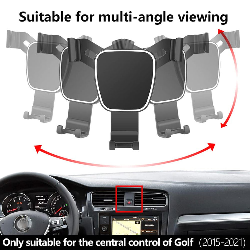  [AUSTRALIA] - musttrue LUNQIN Car Phone Holder for Golf R GTI 2015-2021 Auto Accessories Navigation Bracket Interior Decoration Mobile Cell Phone Mount