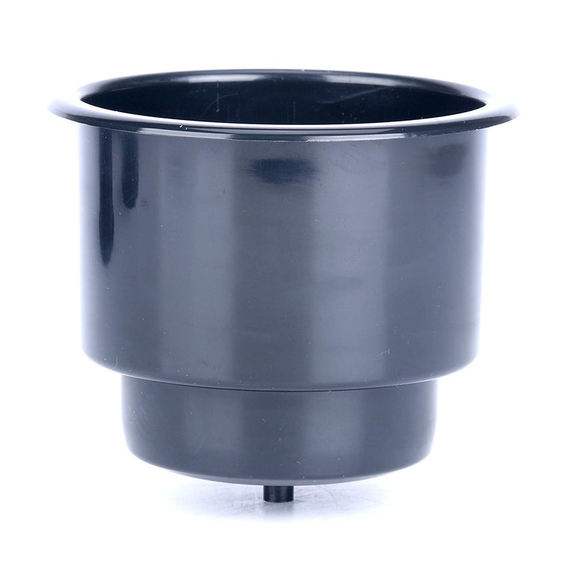  [AUSTRALIA] - Amarine Made (Set of 5) Black Recessed Drop in Plastic Cup Drink Can Holder with Drain for Boat Car Marine Rv - Black