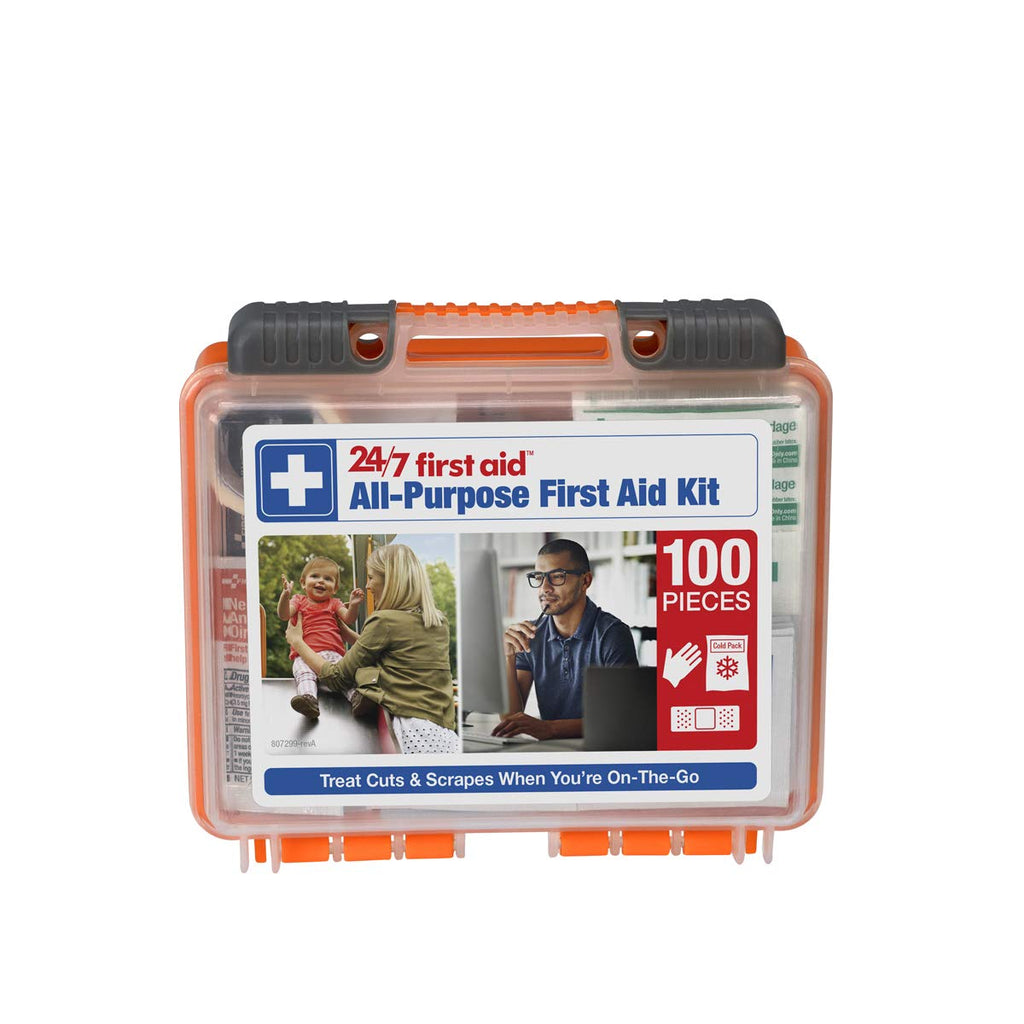  [AUSTRALIA] - 100 Piece All-Purpose First Aid Kit, Mini Plastic