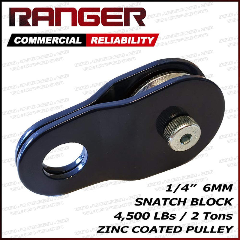  [AUSTRALIA] - RANGER (2 Tons 4,500 LBs) Commercial Reliability Snatch Block by Ultranger