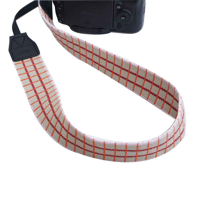  [AUSTRALIA] - Camera Neck Shoulder Strap ，Woven Vintage Camera Strap Belt for Women/Men All DSLR SLR Cameras Red