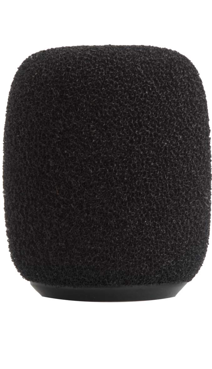  [AUSTRALIA] - Shure RK183WS Black Snap-Fit Foam Windscreens for MX183 MX184 MX185 Beta 98 WL183 WL184 & WL185 (4) Original Version