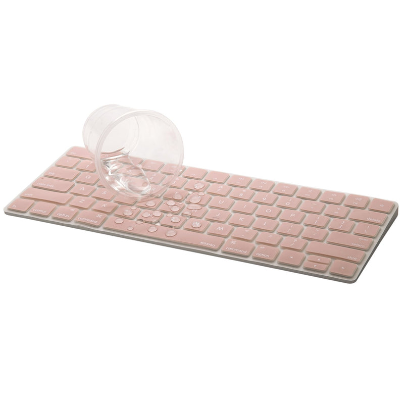 MOSISO Keyboard Cover Compatible with iMac Wireless Magic Keyboard Type Protector, 2015 US Version (MLA22LL/A, A1644), Soft Protective Ultra Thin Keyboard Skin, Rose Quartz - LeoForward Australia