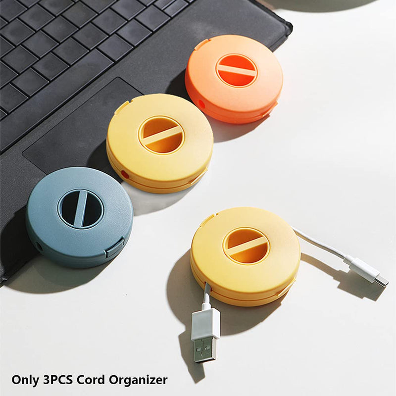  [AUSTRALIA] - 3pcs Earbud Cord Organizer Case Storage Case Home Office Reusable Indoor Outdoor Cord Organizer Wire Winder(as Show) As Show