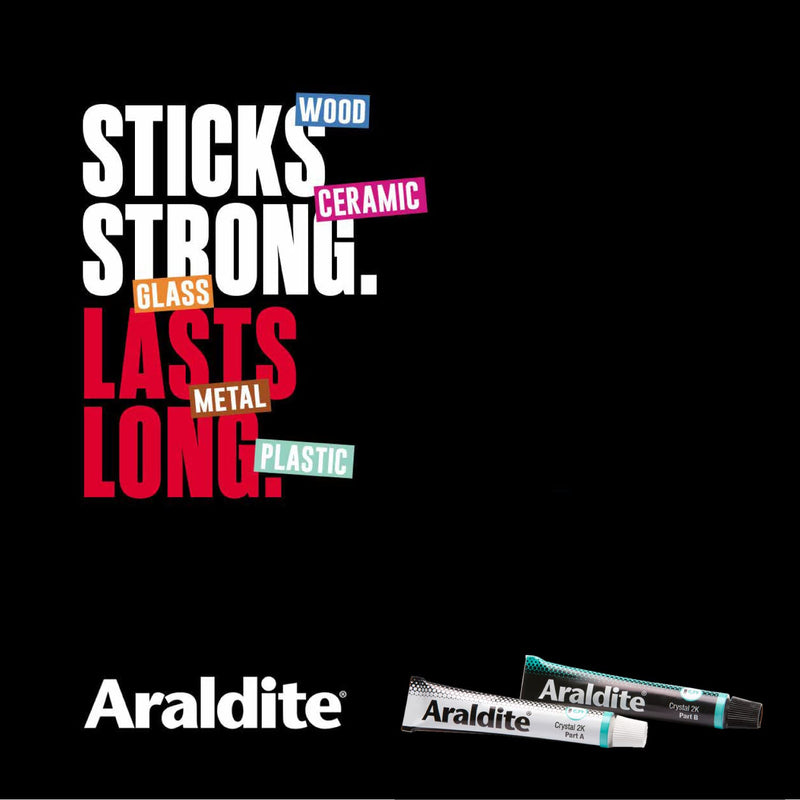  [AUSTRALIA] - Araldite Clear Epoxy Adhesive 5 Minute Fast Setting 2-Part Epoxy Glue. Solvent-Free Professional Grade Strength for Invisible Joins. Clear Resin for Glass and Jewellery. Crystal Clear, 2 x 15ml