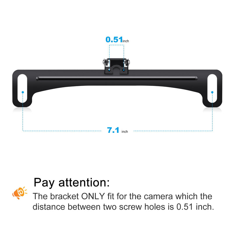  [AUSTRALIA] - GLK Universal Car Rear View Backup Camera License Plate Bracket, Only License Plate Mount Holder for Backup Camera, Dash Cam, Mirror Dash Camera, Not Include Backup Camera