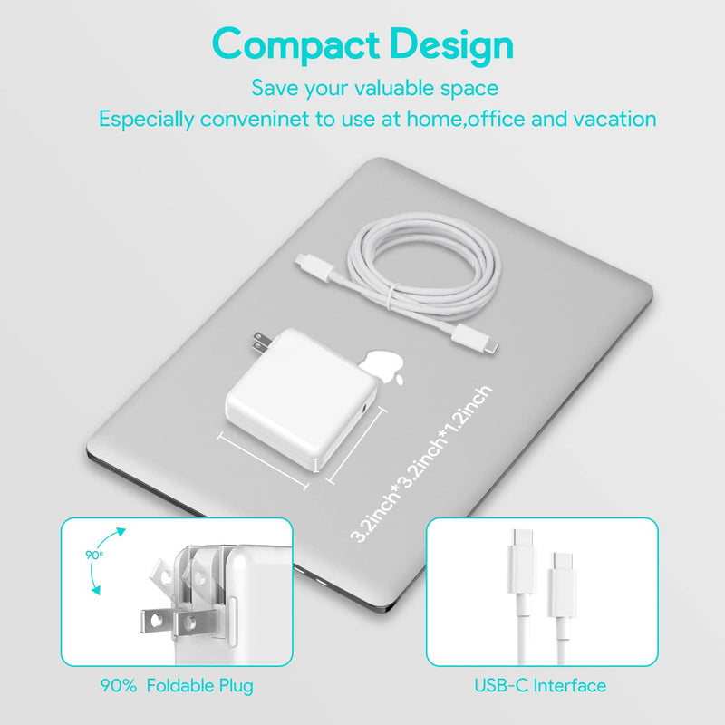  [AUSTRALIA] - Mac Book Pro Charger - 109W USB C Fast Charger Power Adapter Compatible with MacBook Pro 16, 15, 14, 13 Inch, New MacBook Air 13 Inch, IPad Pro and All USB C Device, Included 6.6ft Cable