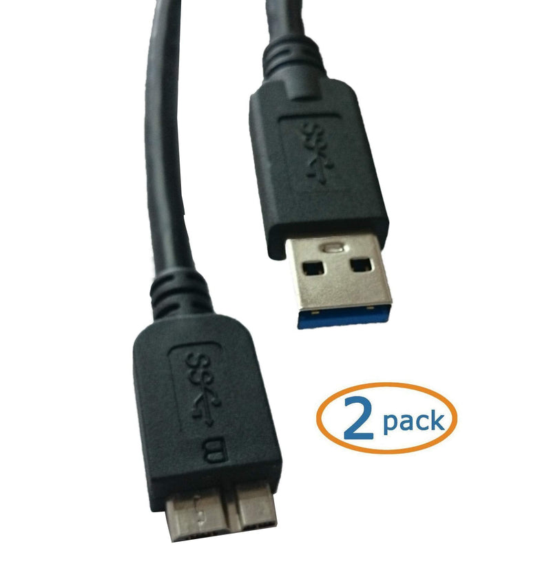  [AUSTRALIA] - (2 Pack) Micro-B USB 3.0 Data Sync Charger 21-pin Cable for Samsung Galaxy S5, Galaxy Note 3 N9000, Galaxy Tab Note Tab Pro 12.2