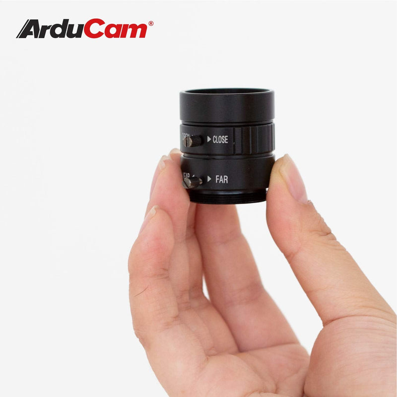  [AUSTRALIA] - Arducam CS Lens for Raspberry Pi HQ Camera, 8mm Focal Length with Manual Focus and Adjustable Aperture Ring