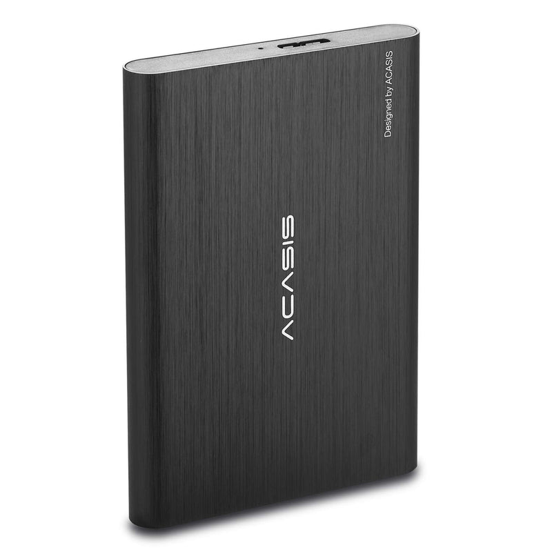  [AUSTRALIA] - ACASIS 80GB Ultra Slim Portable External Hard Drive USB3.0 Hard Disk 2.5" HDD Storage Devices Compatible for Desktop,Laptop,PS4,Mac,TV,Xbox one(Black) 80.0 GB Black