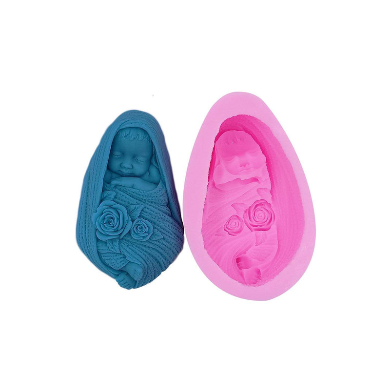  [AUSTRALIA] - Monqui Baby Silicone Soap Molds Candle Molds Art Craft Molds