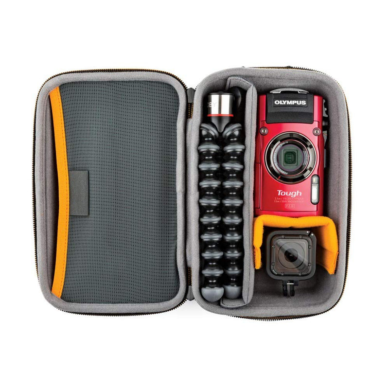  [AUSTRALIA] - Lowepro Hardside CS 60 Case for Small Drone, 2X Action/Mirrorless Cameras, 1-2 Lenses & Accessories, Black