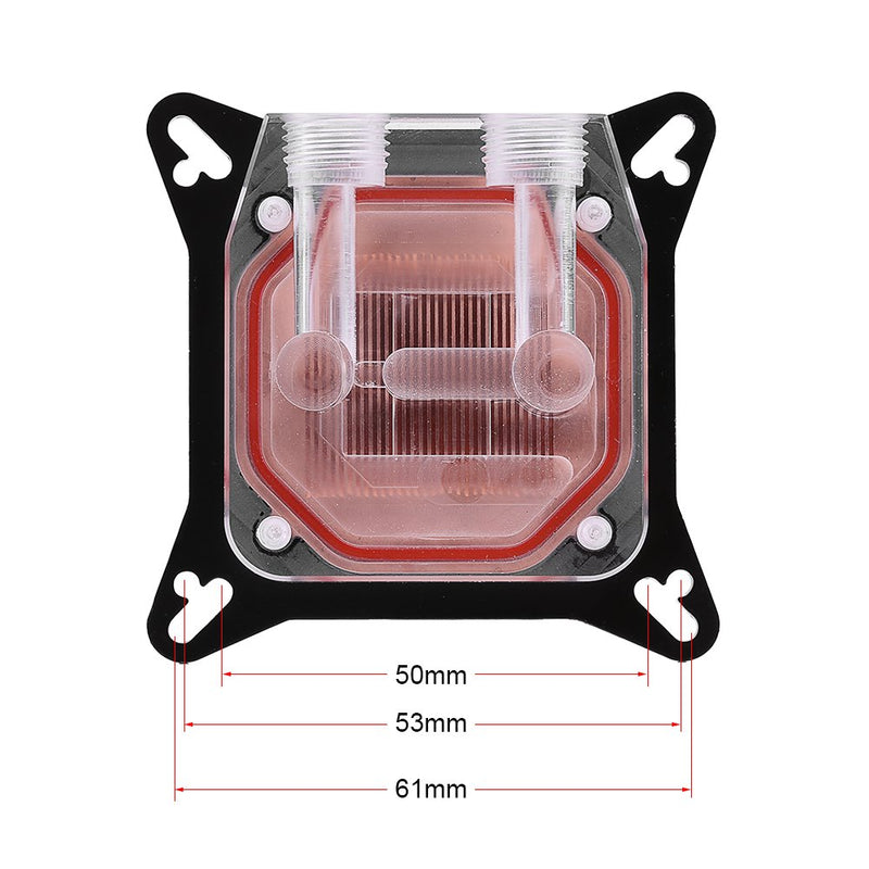  [AUSTRALIA] - GPU Water Block Water Cooling Cooler Base, Copper POM Metal Water Cooling System Parts Kits for DIY PC Gamer with Waterway Component