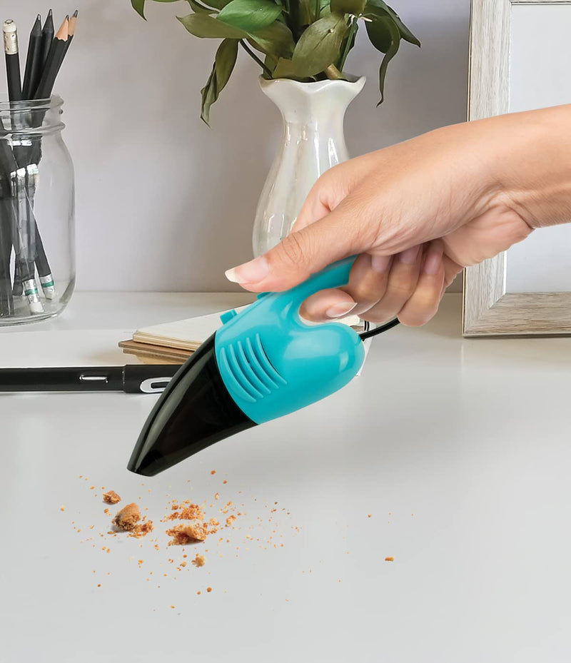  [AUSTRALIA] - Crumb Catcher USB Desktop Vacuum (Blue) Blue