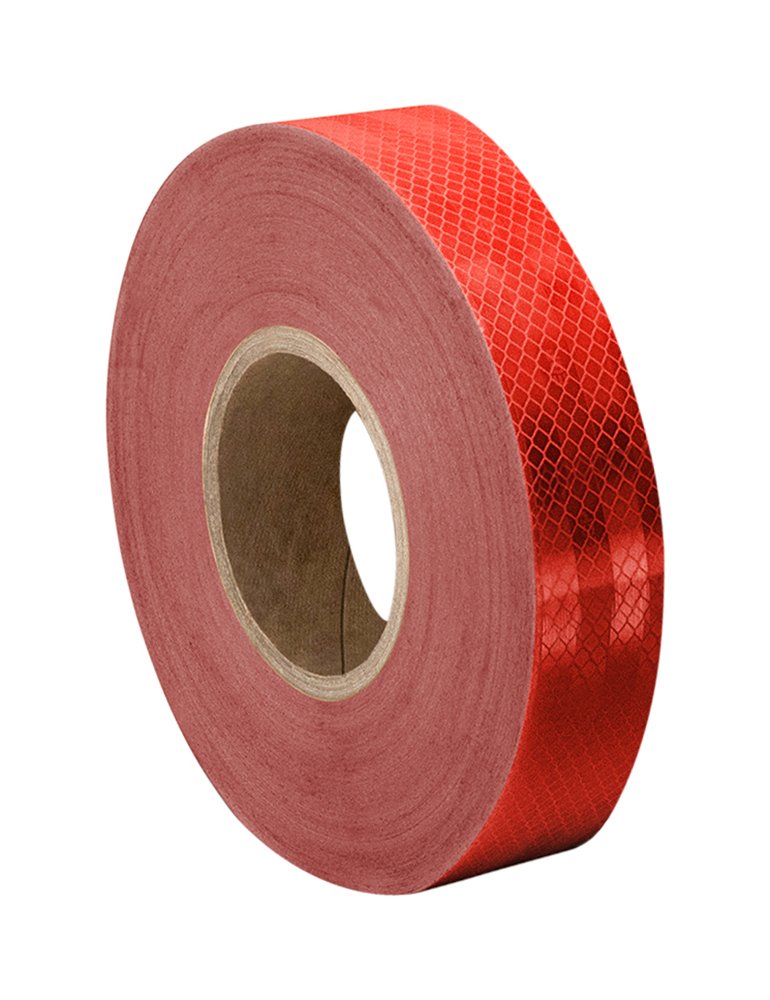  [AUSTRALIA] - 3M 3432 Red Micro Prismatic Sheeting Reflective Tape – 3 in. X 15 ft. Non Metalized Adhesive Tape Roll. Safety Tape