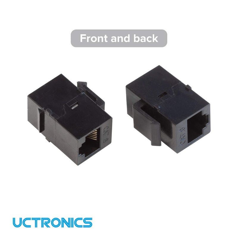  [AUSTRALIA] - UCTRONICS RJ45 Keystone Jack for 1U Rackmount, Cat6 Coupler Female to Female Adapter, 4 Pack