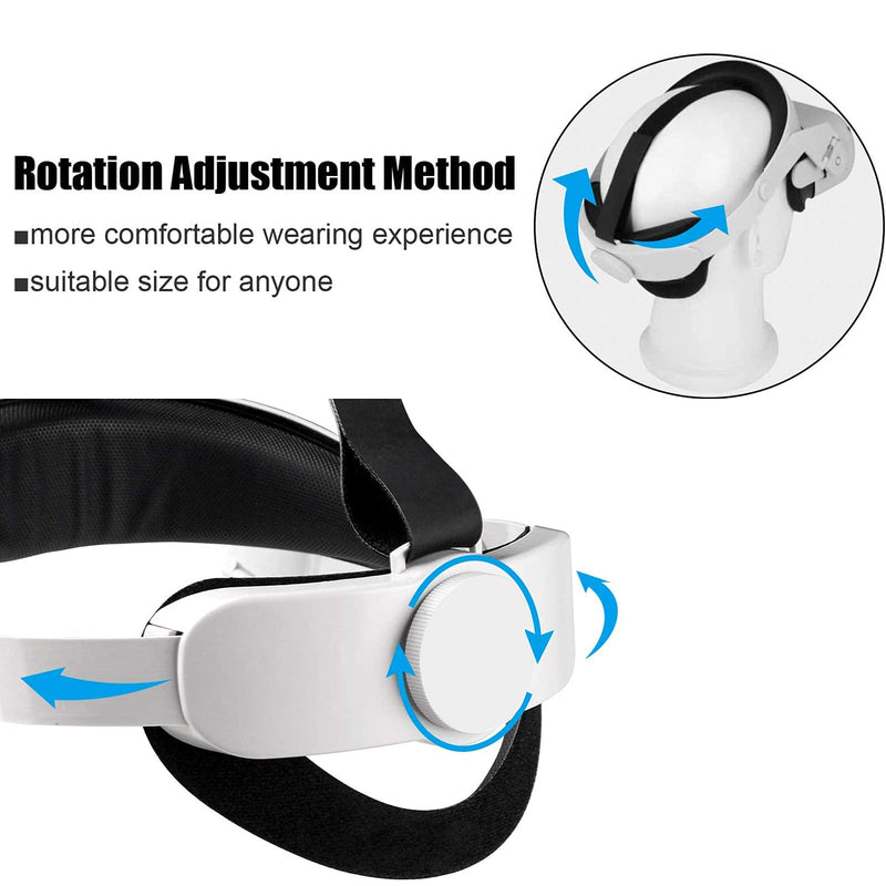  [AUSTRALIA] - Elite Strap for Oculus Quest 2, Adjustable Halo Strap for Oculus Quest 2, Replacement Oculus Quest 2 Head Strap for Enhanced Support and Reduce Head Pressure Comfortable Touch in VR