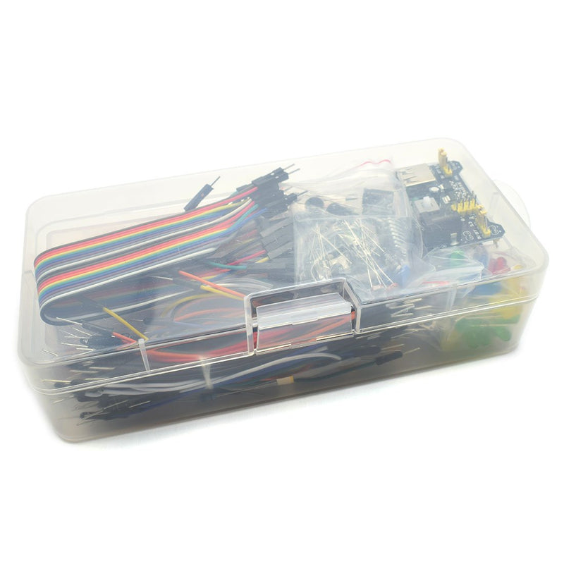  [AUSTRALIA] - HJ Garden Electronic Component Assorted Kit for Arduino, Raspberry Pi, STM32 etc. 830 Breadboard + Jumper + Power Module + Resistor + Capacitor + LED + Switch (Pack of 458pcs) E3 Kit