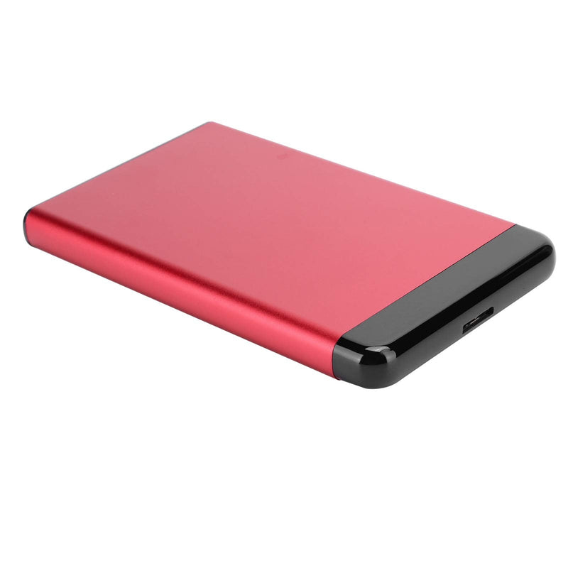  [AUSTRALIA] - Qiilu External Hard Drive 4Tb 2Tb External Hard Drive Aluminum Alloy Mobile Hard Disk Box Usb3.0 Portable 2.5In Ssd HDD Sata Aluminum Alloy Enclosure 8Tb (Red) Red