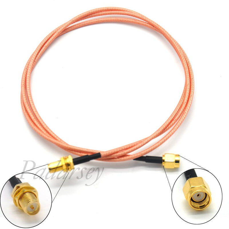 Padarsey 100cm FPV Antenna Extension Cable RP-SMA Male to RP-SMA Female Antenna Adapter 100cm RP-SMA Male to RP-SMA Female - LeoForward Australia