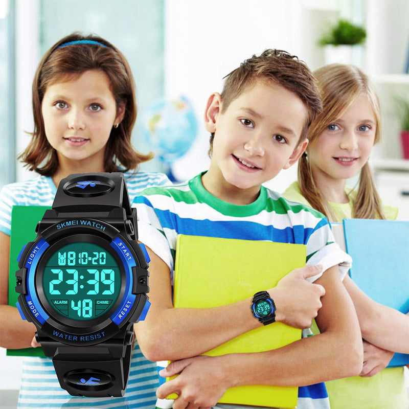 ATIMO LED 50M Waterproof Sports Digital Watch for Kids - Kids Gifts Blue - LeoForward Australia