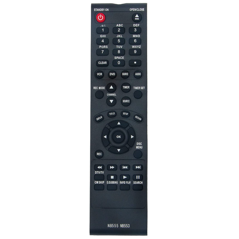  [AUSTRALIA] - NB555UD NB553UD NB555 NB553 NB552 Replacement Remote Control Supports for Magnavox DVR & Funai DVD DVDR VCR Combo Recorder ZV450MW8 SV08R242 ZV450MWB ZV420MW8 ZC350MS8 ZC352MW8