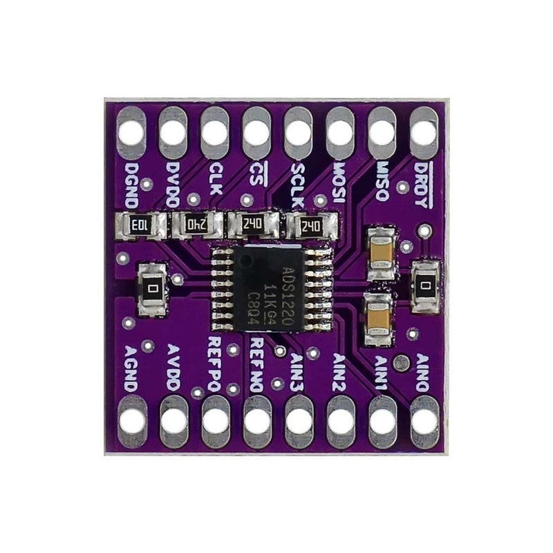  [AUSTRALIA] - ADC module, DC 3V-5V ADS1220 24Bit ADC Module SPI AD Converter Analog to Digital Signal Convert Module