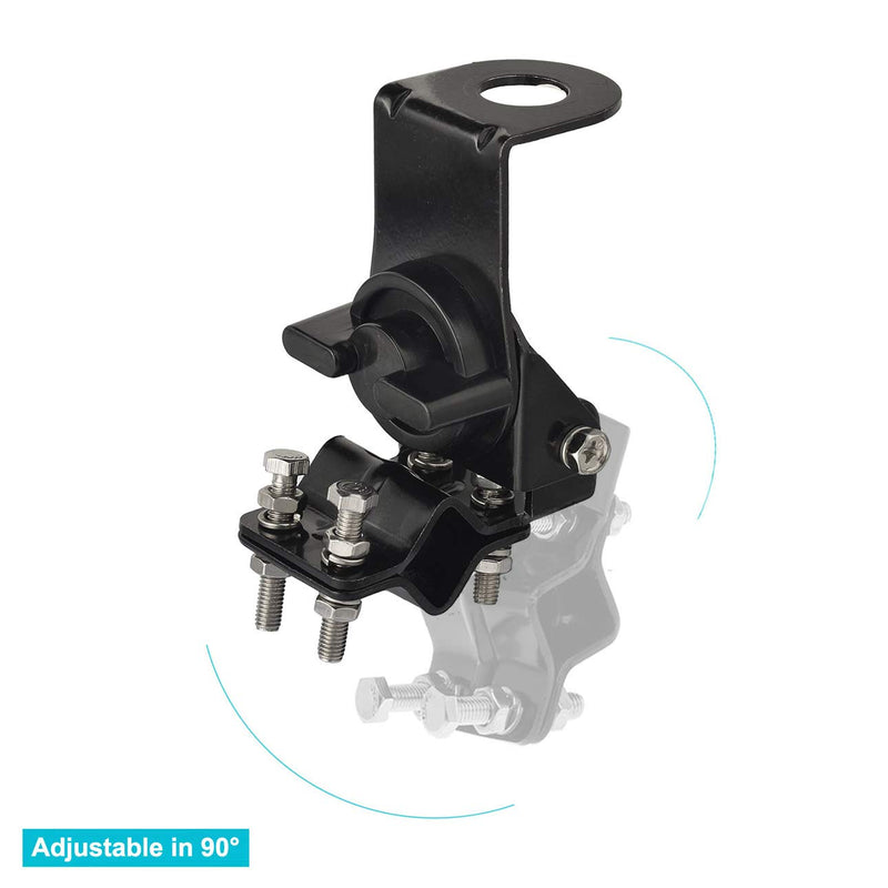  [AUSTRALIA] - Bingfu Vehicle CB Radio Mobile Radio Antenna Mirror Mount Bumper Roof Rack Pole Mount Fixed Bracket for Car Truck CB Radio VHF UHF Ham Radio Amateur Radio Mobile Radio Antenna SO239 Female Connector