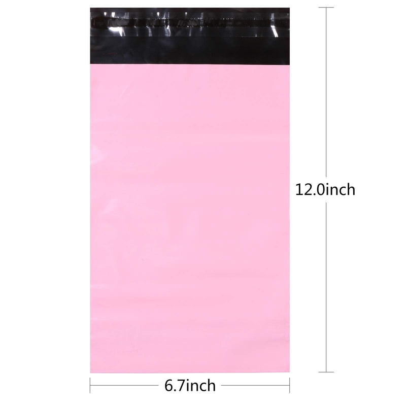  [AUSTRALIA] - Yoodelife 6.7 x 9.45 inch Poly Mailer Envelopes Shipping Bags with Self Adhesive, Waterproof and Tear-Proof Postal Bags, Pink (50 pcs)