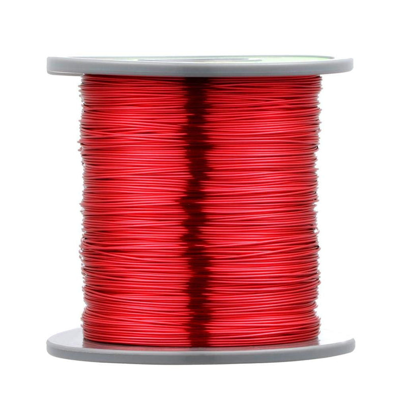  [AUSTRALIA] - BINNEKER 24 AWG Magnet Wire - Enameled Copper Wire - Enameled Magnet Winding Wire - 1.0 lb - 0.0221" Diameter 1 Spool Coil Red Temperature Rating 155℃ Widely Used for Transformers Inductors 24 AWG Magnet Wire 1 lb red 1 lb