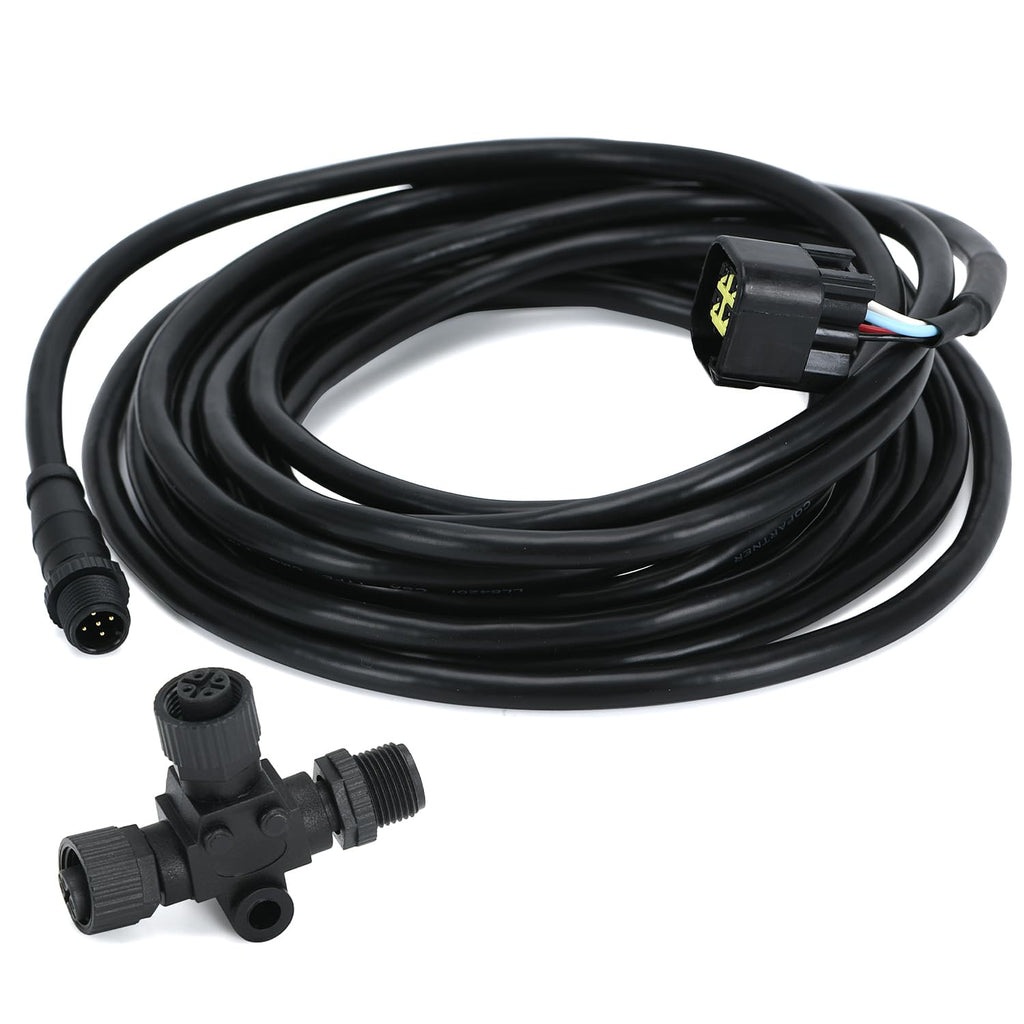  [AUSTRALIA] - PQY 000-0120-37 Engine Interface Cable with T-Connector Replacement for Yamaha Engine Interface Cable Connects to NMEA 2000 Network for Year of 2006-2023 (4.5m/15ft)