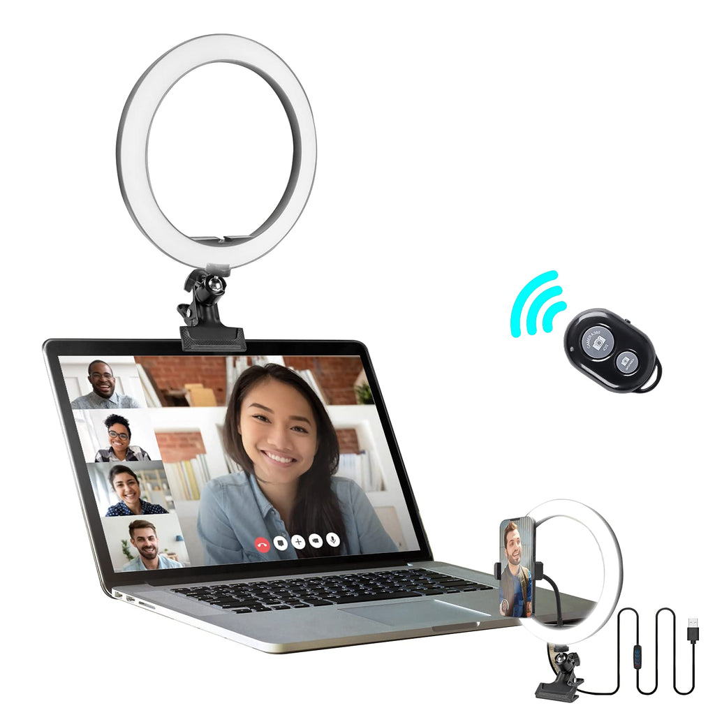  [AUSTRALIA] - Video Conference Lighting Kit, Computer Laptop Video Conferencing Zoom Call Lighting Selfie Light Ring for Remote Work/ Metting, Home Office, Online Class, Live Streaming, TIK Tok