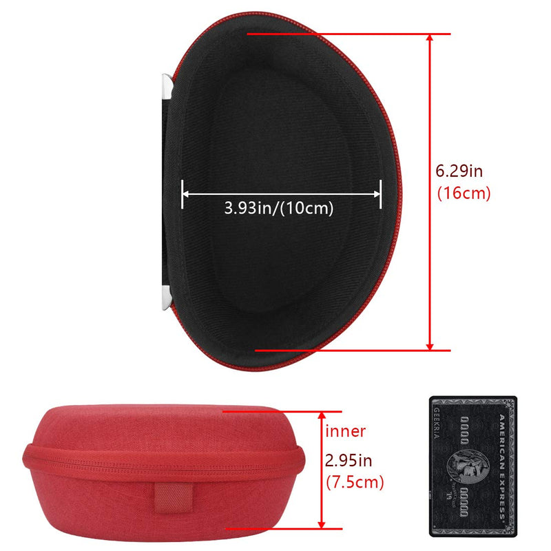  [AUSTRALIA] - Geekria Shield Headphone Case for Beats Solo3, Solo2, SoloHD Headphones, Replacement Protective Hard Shell Travel Carrying Bag with Room for Accessories (Luxe Red)