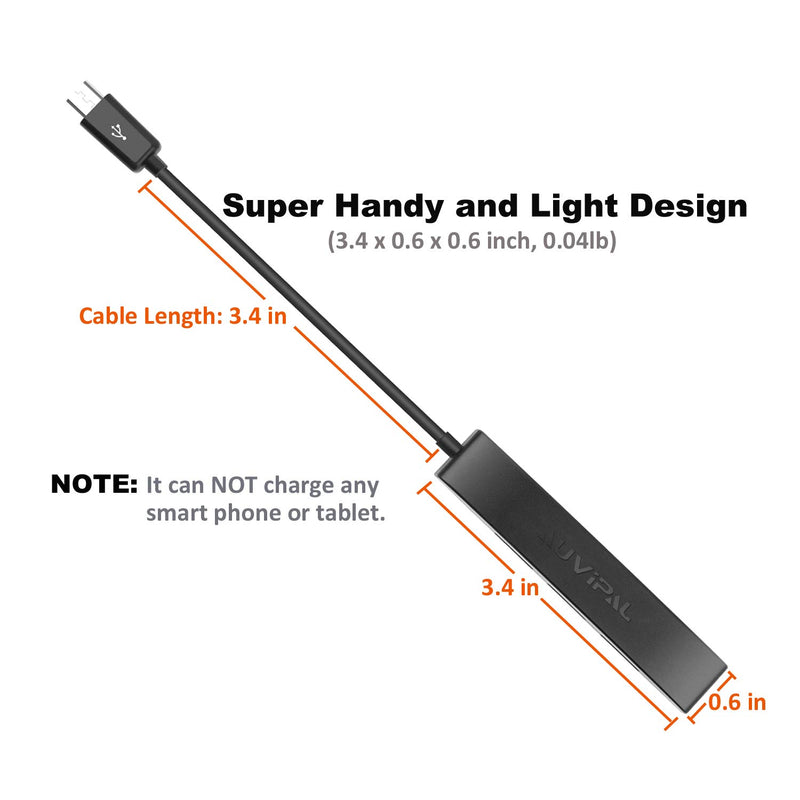 AuviPal 3-Port Micro USB OTG Hub Adapter (3 USB Ports + Power Port) for Fire Stick 4K, Playstation Classic, Raspberry Pi Zero, Sega Genesis Mini, S/NES Classic Mini and More - Black - LeoForward Australia