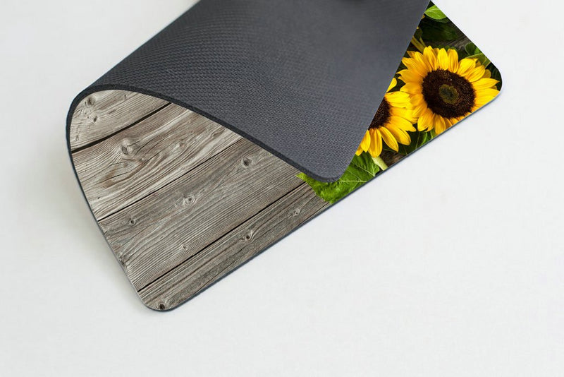 Smooffly Portable Mouse pad Custom,Plants Theme Sunflower on The Wooden Personality Desings Gaming Mouse Pad - LeoForward Australia