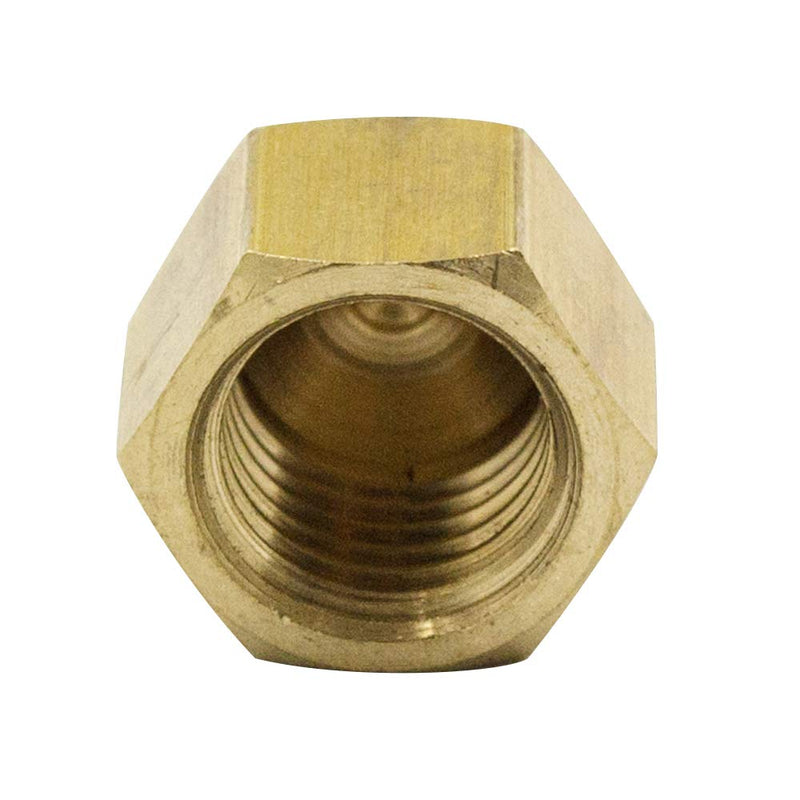  [AUSTRALIA] - Legines 3/8" Flare Cap, Brass SAE 45 Degree Flare Tube Fitting, Pack of 2 3/8 Inch