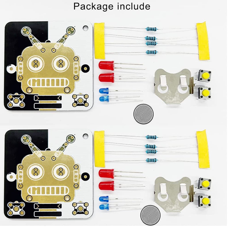  [AUSTRALIA] - Treedix Soldering Practice Projects DIY Electronics Kits Circuit Board Training Board with Battery for Beginners, Students and DIY Enthusiasts