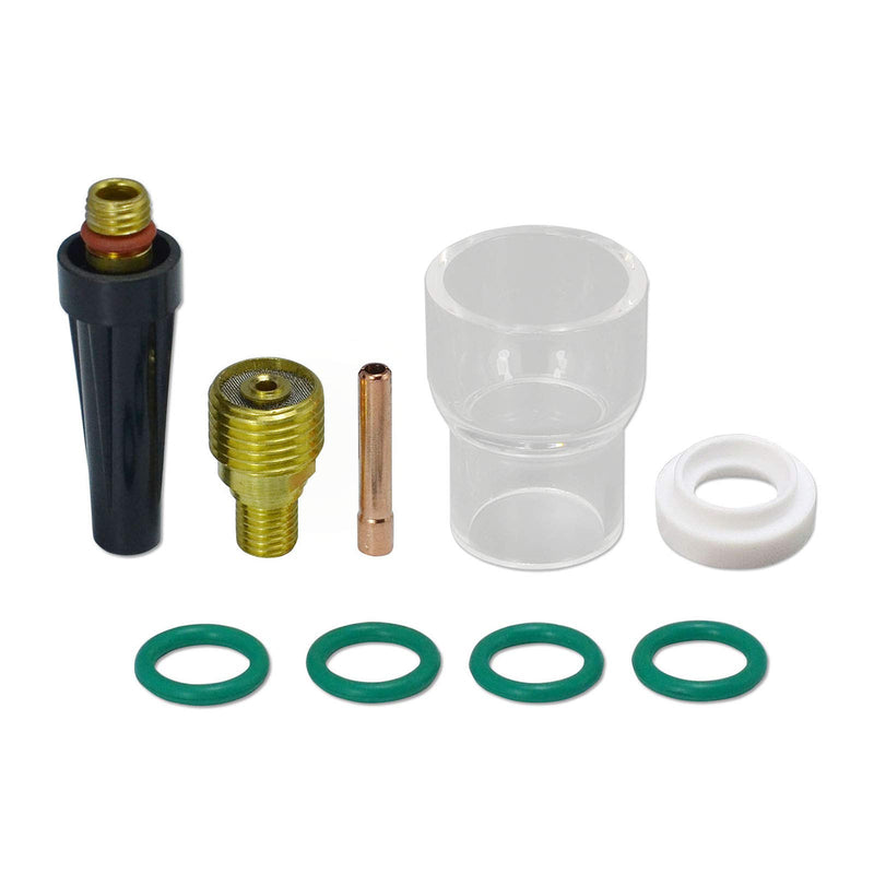  [AUSTRALIA] - 12 Pyrex Glass Cup Gas Lens Collet Kit For WP 9 20 25 Tig Welding Torch 9PK