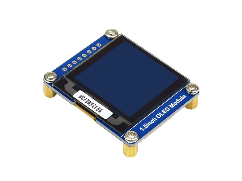  [AUSTRALIA] - Waveshare 1.5inch OLED Display Module 128x128 Pixels 16-bit Grey Level with Embedded Controller Communicating via SPI or I2C Interface.