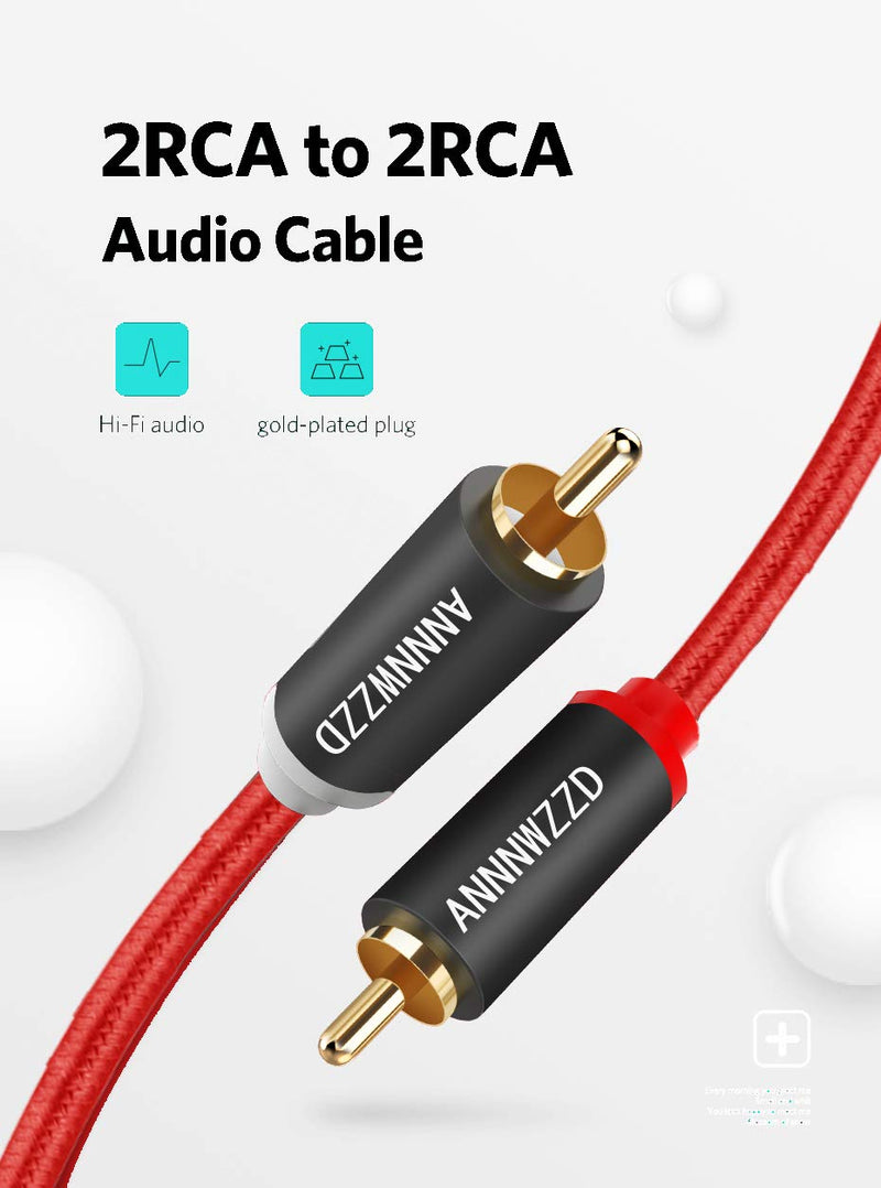  [AUSTRALIA] - LinkinPerk 2RCA Male to 2RCA Male Stereo Audio Cable (3M/10FT) 1 3M